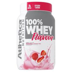 Imagem de 100% Whey Flavour 900 G - Atlhetica Nutrition (Morango)