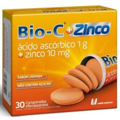 Imagem de Vitamina C + Zinco 10Mg Bio-C 30 Comprimidos Efervescentes - Uniao Qui