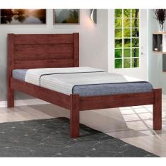 Imagem de Cama De Solteiro Madeira Em Mdf Prisma J&a Capuccino
