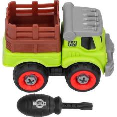 Imagem de Caminhão Brinquedo Monta E Desmonta Ferramentas Verde - Coml Belatorre