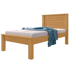 Imagem de Cama de Solteiro com Cabeceira Santana Naturalle