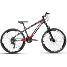 Imagem de Bicicleta Alumínio Aro 26 Alfameq Atake 21 Marchas Freio A Disco-Unissex