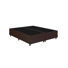 Imagem de Base Box Casal Bipartido Blindado Linhão Marrom - Imperium Do Sono