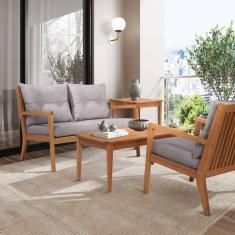 Imagem de Sofá 2 Lugares Riade Acquablock Stain Jatobá/Grafite