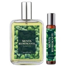 Imagem de Perfume Menta Refrescante Homem 100ml + Roll On 10ml Natural - Essênci