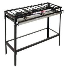 Imagem de Fogão Industrial Progás 3 Bocas PREA-300 Perfil 3 Gás GLP Alta Pressão