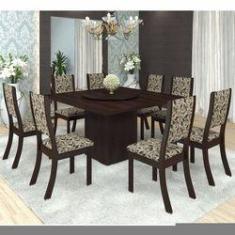 Conjunto Sala de Jantar Mesa Criare com 4 Cadeiras Venus Viero