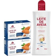 Imagem de 1UN Hidratante+2UN Sabonete Leite Aveia+Oleo Amendoas Davene