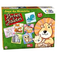Imagem de Jogo da Memória Didático Bichos e Filhotes Pais e Filhos 962