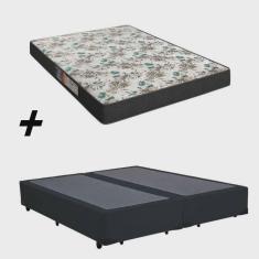 Imagem de Cama Box Bipartido Queen + Colchão Portobel Veneza D33 60x158x198