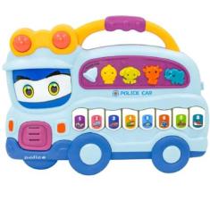 Imagem de Teclado Piano Musical Bebê Brinquedo Infantil Divertido Som Carros
