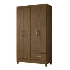 Imagem de Guarda Roupa Solteiro Chile Castanho Moval