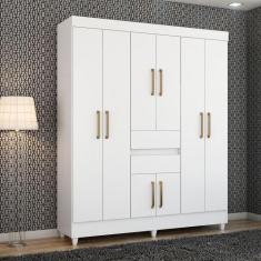 Imagem de Roupeiro Demobile Munique 8 Portas 2 Gavetas E Pés Inclusos