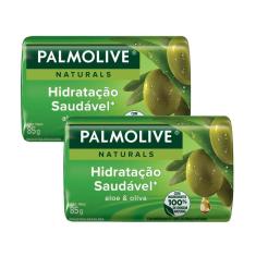 Imagem de Kit 2 Sabonetes em Barra Palmolive Naturals Hidratação Saudável 85g