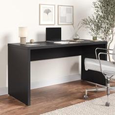 Imagem de Mesa de Escritório em Tamburato Acabamento em Bp 150cm Ficus Cabecasa Madeiramadeira Preto