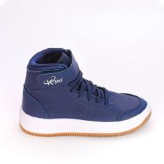 Imagem de Tênis Casual Infantil Kidy Cano Alto Botinha Marinho