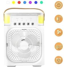 Imagem de Mini Ventilador Umidificador De Ar Portatil Led Automático - Zem