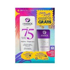 Imagem de Kit Anasol Protetor Solar FPS 75 200g + Protetor Solar Facial FPS 75 6