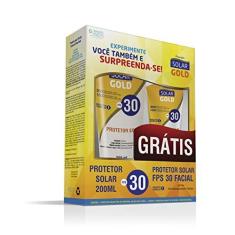 Imagem de Solar Gold Kit Protetor Facial 30 Fps 200 Ml + Protetor Facial 50 Ml Branco 2 Unidades