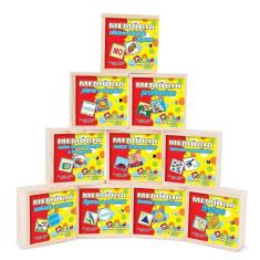 Imagem de Jogo Da Memória Educativa Kit Em Mdf 10 Jogos - Carlu