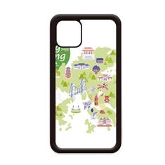 Imagem de Capa de mapa de Hong Kong Atrações China para iPhone 12 Pro Max para Apple Mini Mobile Case Shell