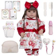 Imagem de Bebê Reborn Boneca Princesa Laura 100% Silicone E Acessórios - Cegonha