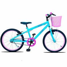 Imagem de Bicicleta Aro 20 Forss Bella Com Cestinha Branco