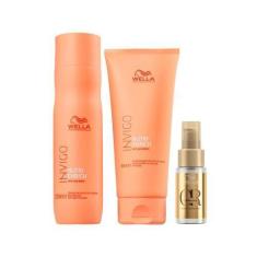 Imagem de Kit Wella Pro Invigo Enrich Sh 250 Ml e Cd 200ml e Oil 30 Ml - Wella P
