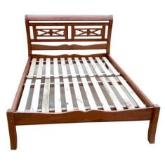 Imagem de Cama De Casal Gianni Em Madeira De Demolição - Cód 2566 - Barrocarte