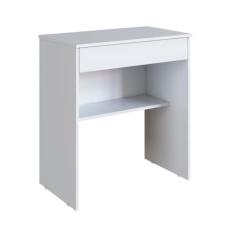 Imagem de Escrivaninha Pequena com Prateleira e Gaveta Para Quarto(BRANCO)