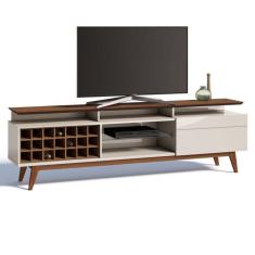 Imagem de Rack Classic II 1 GV Off White com Freijó Touch 218 cm