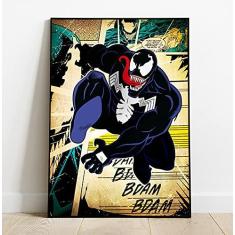 Imagem de Quadro decorativo Poster Venom Retro Vintage Marvel Comics