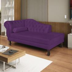 Imagem de Diva Recamier Dora 185cm Lado Direito Suede Roxo