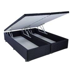 Imagem de Cama Box Baú King Size Br Mega Tecido Black - 178x198