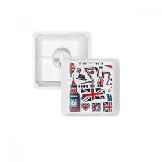 Imagem de Tower Big Ben Ballon Soldier UK Landmark Flag Keycap Teclado mecânico PBT Gaming Upgrade Kit