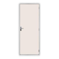 Imagem de Kit Porta de Madeira Lisa 215x75cm com Batente de Aço 06cm Açomad MGM Branco