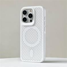 Imagem de Capa magnética de malha de dissipação de calor para iPhone 15Pro Max 14 13 12 Pro Max Cooling respirável capa de carregamento sem fio, T2, para iPhone 13 Pro