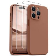 Imagem de HIKII Capa para iPhone 14 Pro Max, silicone atualizado à prova de choque [pacote com 2 protetores de tela] [compatível com Magsafe] [proteção da câmera], forro de microfibra antiarranhões, 17 cm,