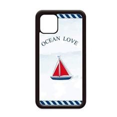 Imagem de Capa Sailboat Ocean Love Sea Sailing Blue para iPhone 12 Pro Max para Apple Mini Mobile Case Shell