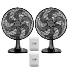 Imagem de Ventilador Mesa Preto Turbo 40cm 6P Econômico Ventisol 80W, 110V