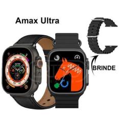 Imagem de Relogio Smartwatch Amax Ultra Watch8 49mm Pulseira De Couro - Wearfit
