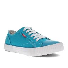 Imagem de Levi's Tênis feminino clássico esportivo com logotipo Anika C, Aqua, 38