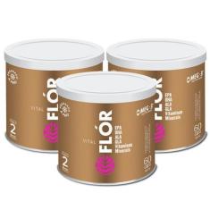 Imagem de 3x Vital Flor Vitaminas e Minerais 60 Cápsulas - Vital Âtman, Sem Sabo