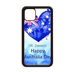 Imagem de Capa para iPhone 11 Pro Max Bandeira em formato de coração da Austrália Happy Day para Apple Mobile Case Shell