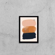 Imagem de Quadro Decorativo Abstrato Tons Terrosos ii 45x34cm