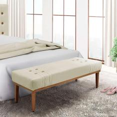 Imagem de Recamier Gênova Veludo Bege 195 cm