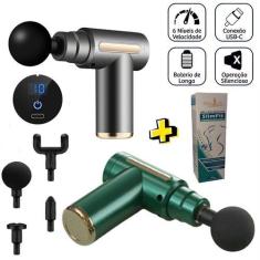 Imagem de Massageador Elétrico Portátil Muscular Liberação Miofascial + Gel Lipo