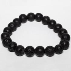 Imagem de Pulseira Pedra Natural Lava Vulcânica - Vorax Acessórios, 10mm