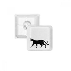 Imagem de Charming Black Cat Lover Animal Art Outline Teclado mecânico PBT Gaming Upgrade Kit