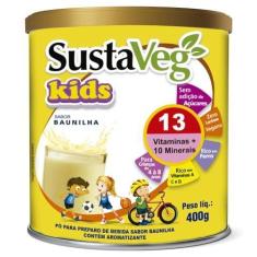 Imagem de WVEGAN SustaVeg Kids Baunilha 400g - Pó Para Preparo de Bebida - Complemento Alimentar Infantil - Leite Vegetal Em Pó Nutritivo-Sem Glúten, Açúcares e Lactose-Alimentação Saudável
